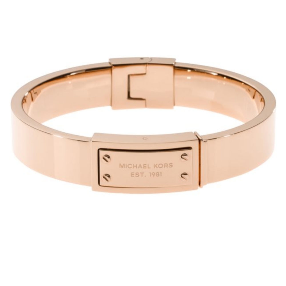 Michael Kors Rose Gold Hinge Bangle Bracelet